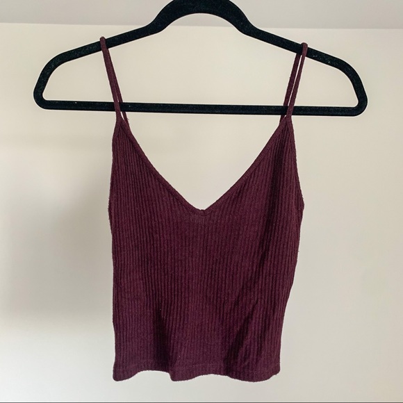 Brandy Melville Burgundy Tank Top - Picture 3 of 3